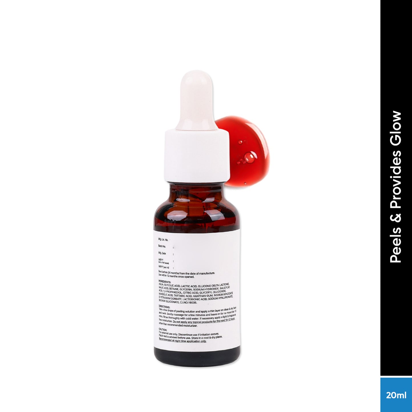25% Aha + 2% Bha + 5% Pha Peeling Solution - 20g | For Deep Exfoliation and Glowing Skin