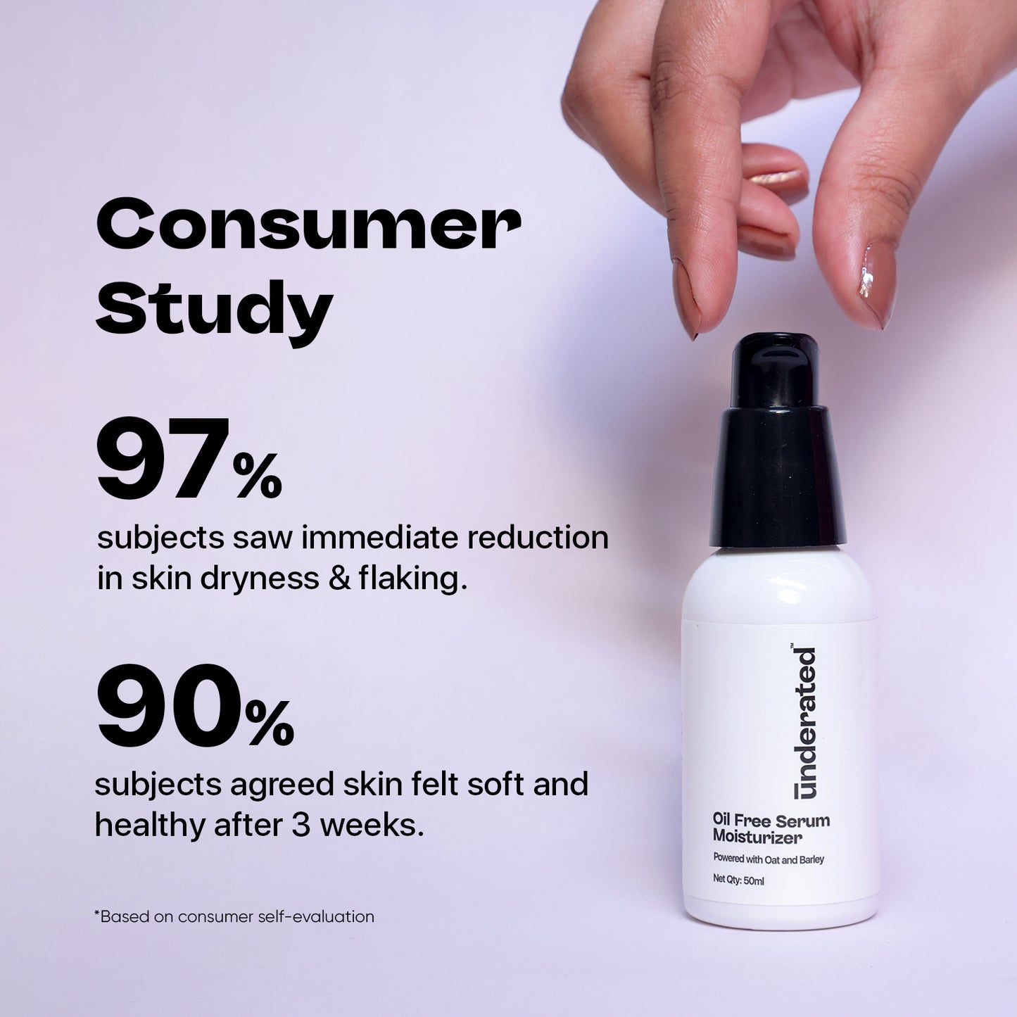 Oil Free Serum Moisturizer - 50g | For Long Lasting Hydration