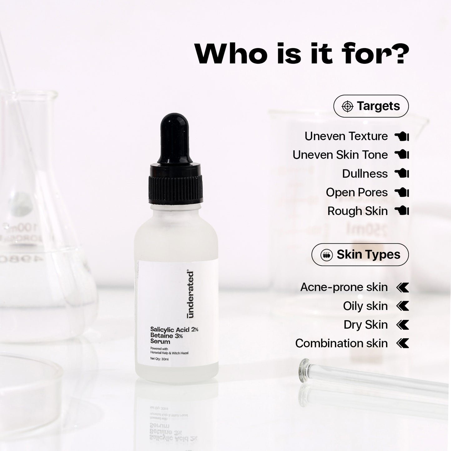 Salicylic Acid 2% Betaine 3% Serum - 30g | For Reduced Acne and Blemish Free Skin