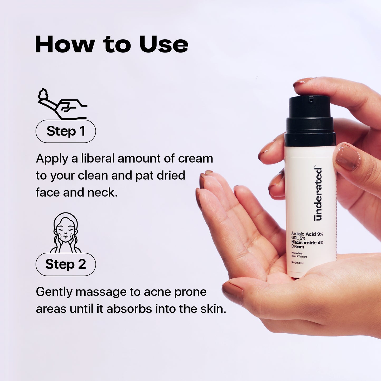 Azelaic Acid 9% GDL 5% Niacinamide 4% Cream - 30ml | Averts Acne Spots and Fades Acne Scars