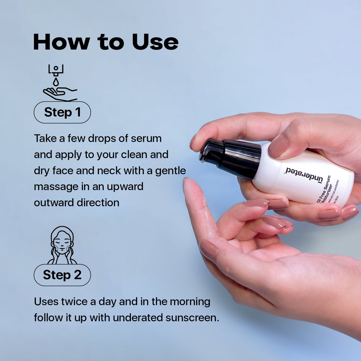 Oil Free Serum Moisturizer - 50g | For Long Lasting Hydration