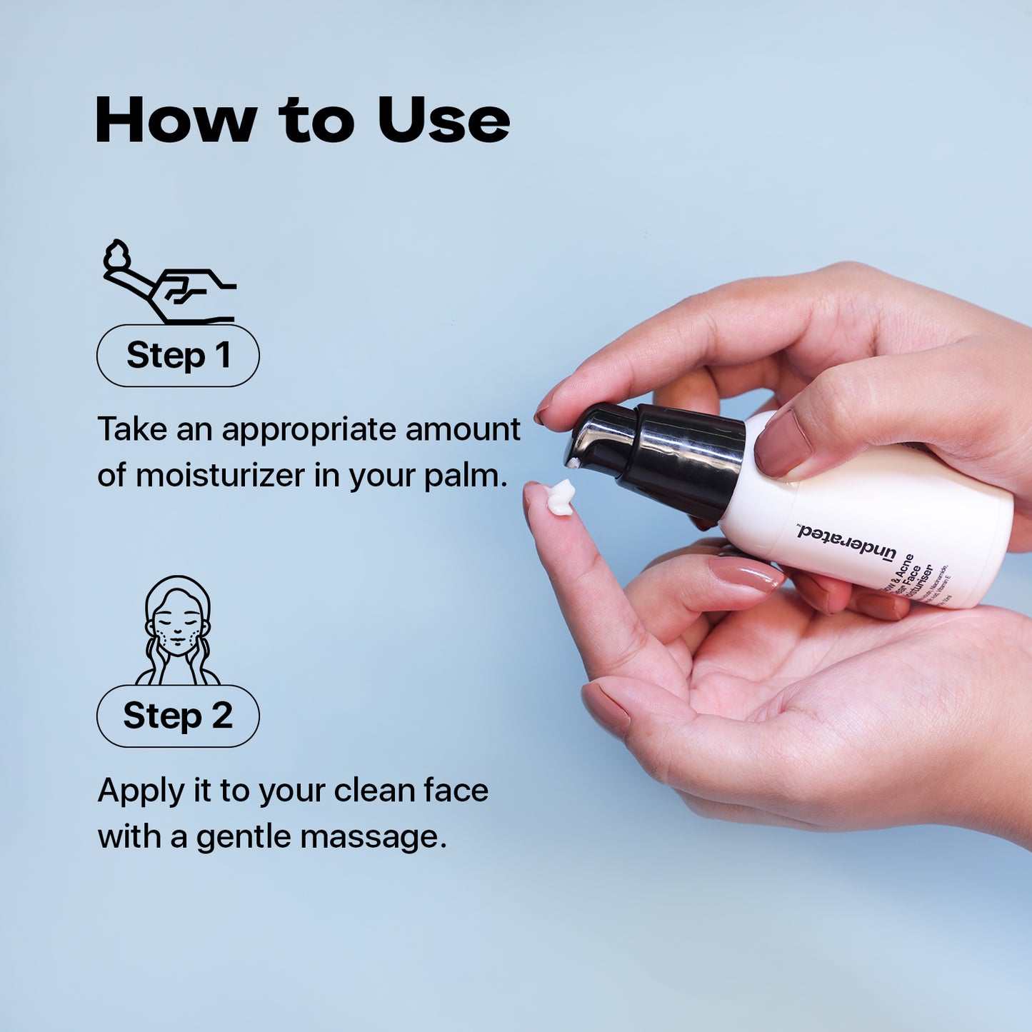 Glow and Acne Clear Face Moisturiser - 50ml | Reduces Pimples and Provides Glow