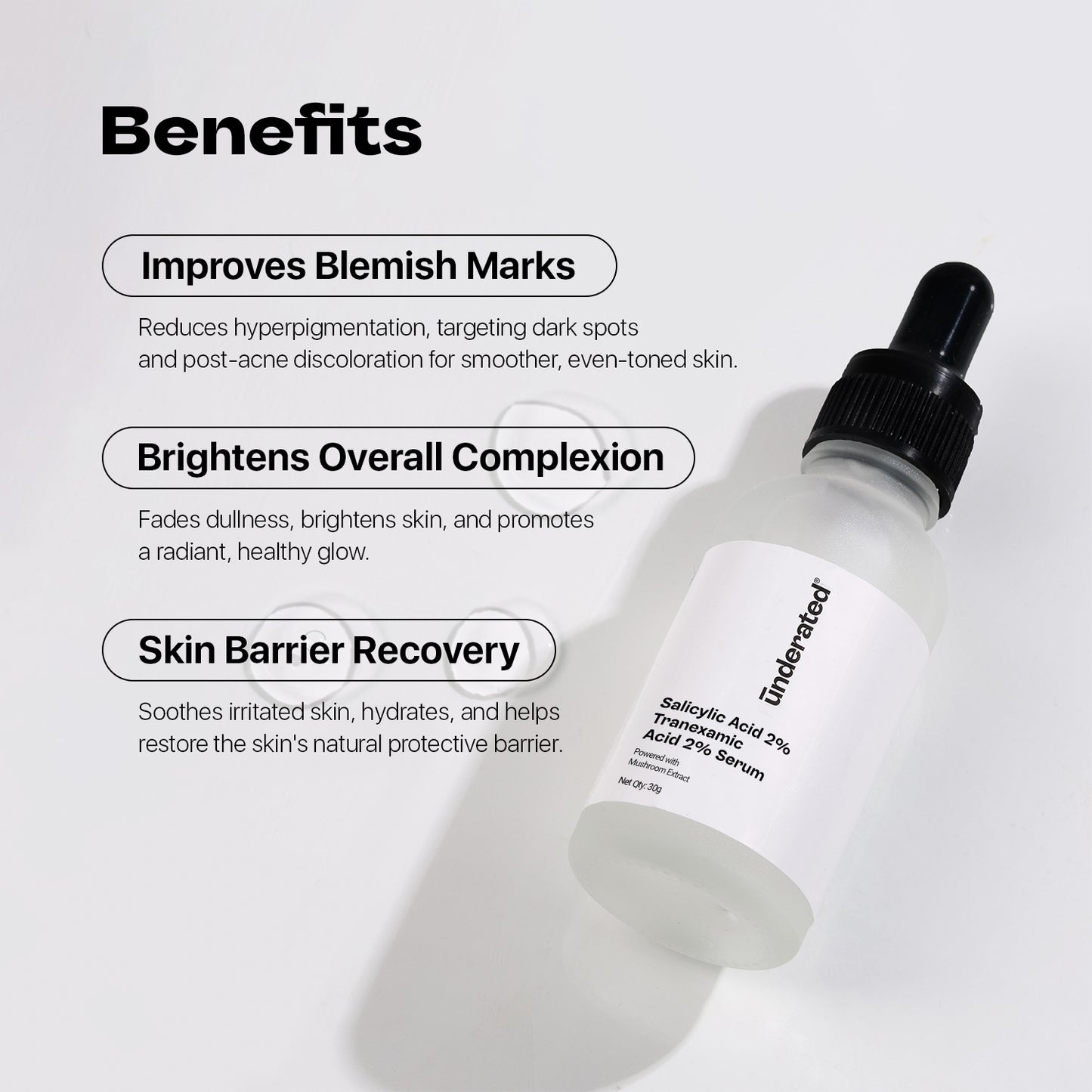 Salicylic Acid 2% + Tranexamic Acid 2% Serum - 30g | Anti-Acne and Brightening