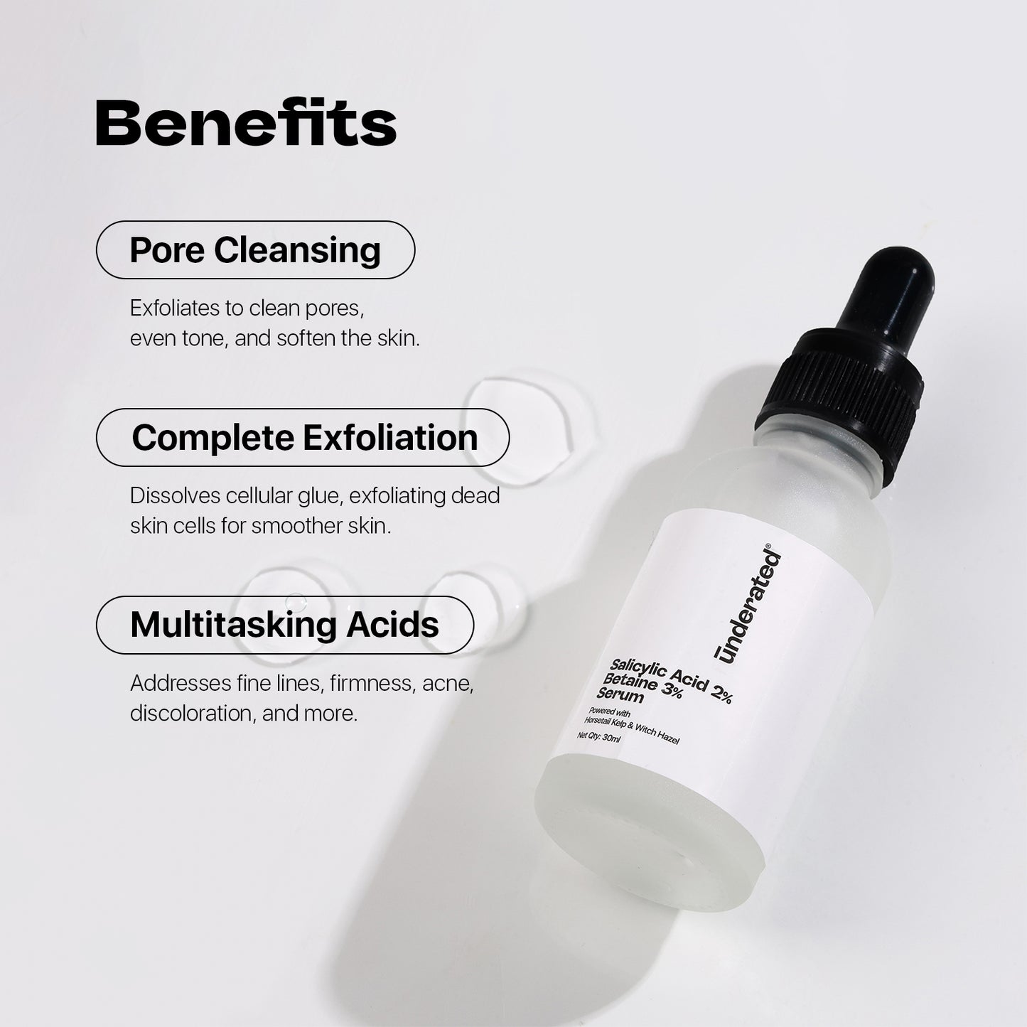 Salicylic Acid 2% Betaine 3% Serum - 30g | For Reduced Acne and Blemish Free Skin
