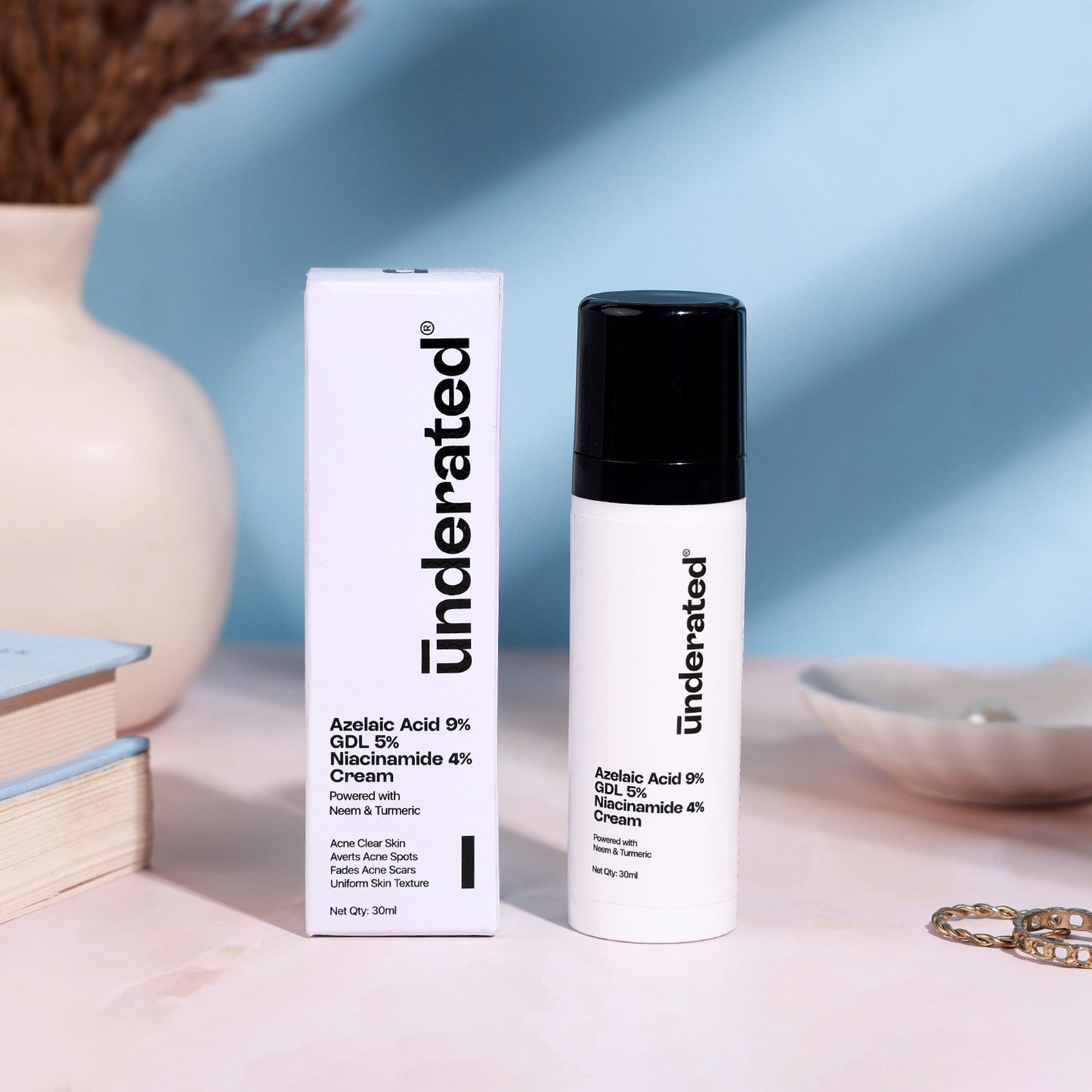 Azelaic Acid 9% GDL 5% Niacinamide 4% Cream - 30ml | Averts Acne Spots and Fades Acne Scars
