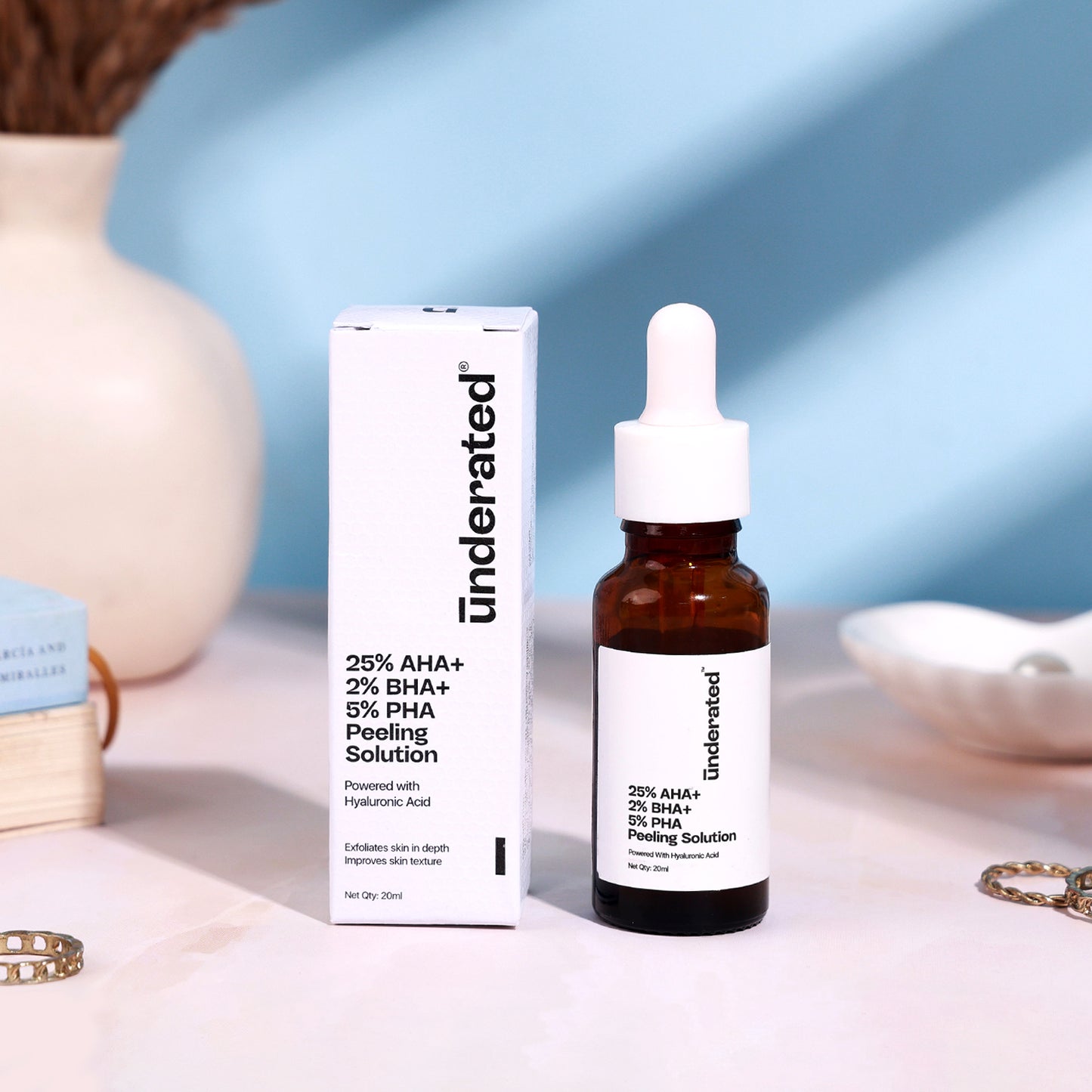 25% Aha + 2% Bha + 5% Pha Peeling Solution - 20g | For Deep Exfoliation and Glowing Skin