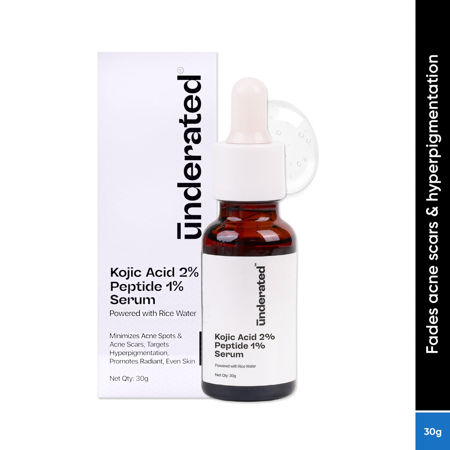 Kojic Acid 2% + Peptide 1% Serum - 30g | Treats Hyperpigmentation & Acne Scars