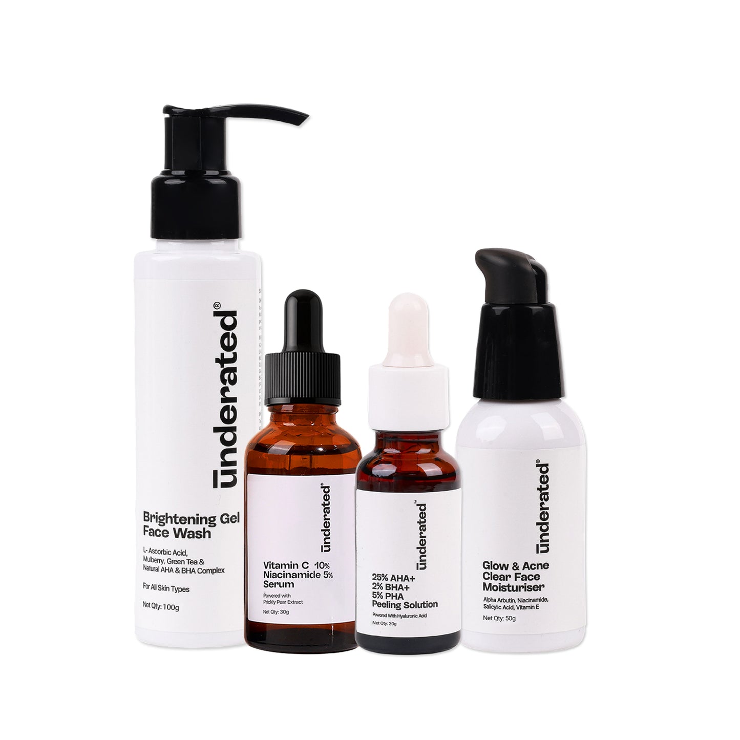 Glow And Bright Skin Care Routine Kit For Men & Women