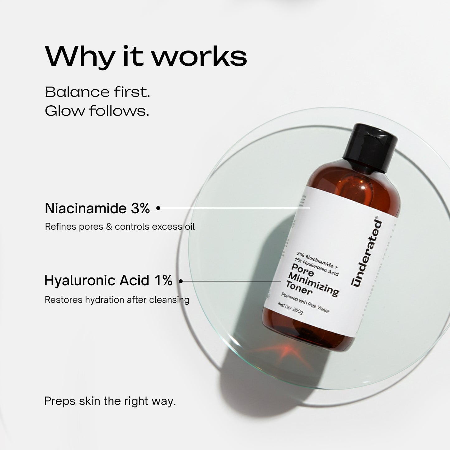 3% Niacinamide + 1% Hyaluronic Acid Pore Minimizing Toner