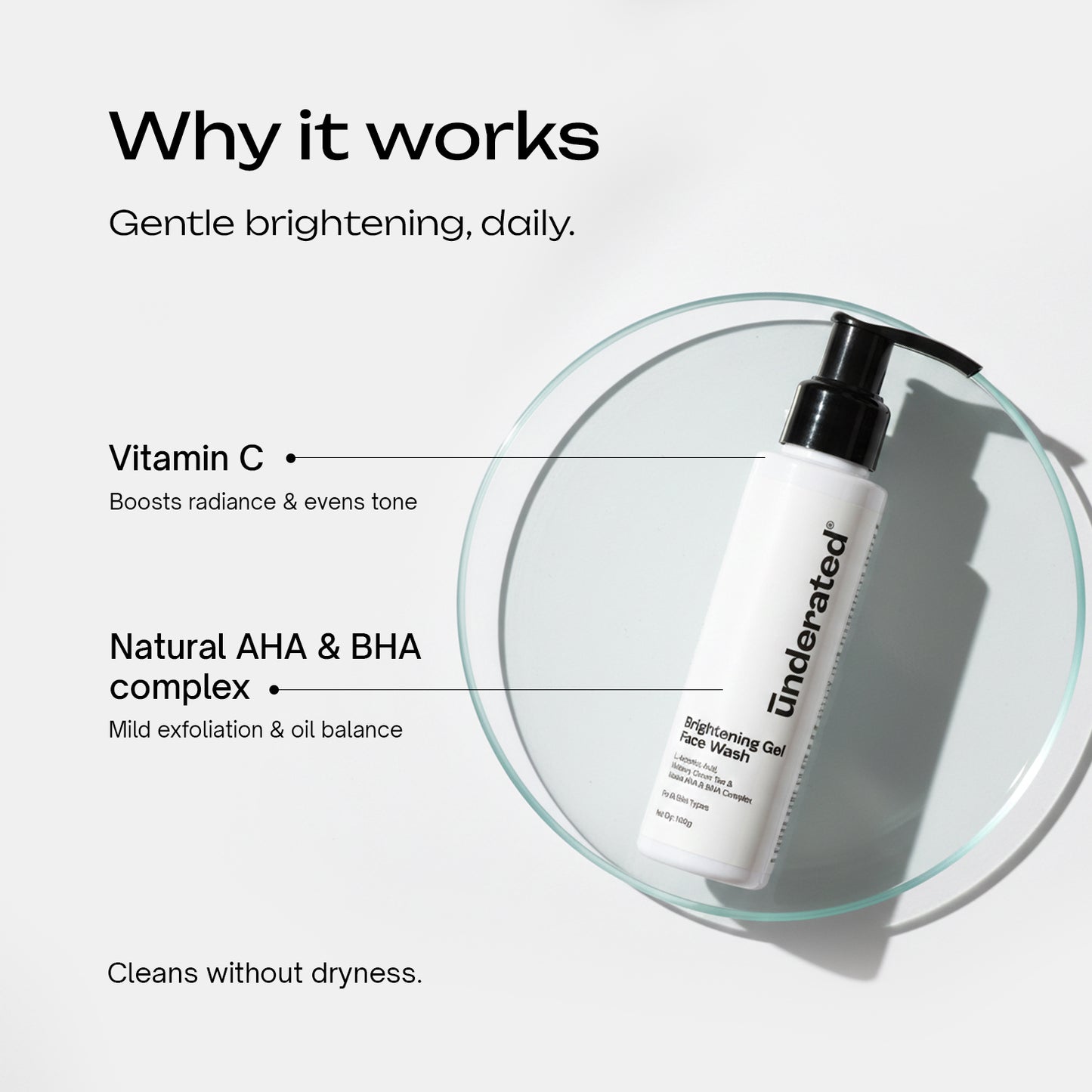 Brightening Gel Face Wash with Vitamin C & AHA BHA complex