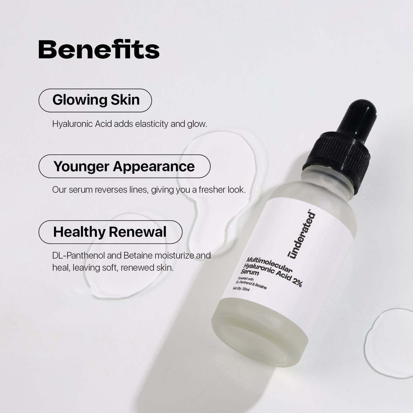 Multimolecular Hyaluronic Acid 2% Serum - 30ml | For Glowing and Plump up skin