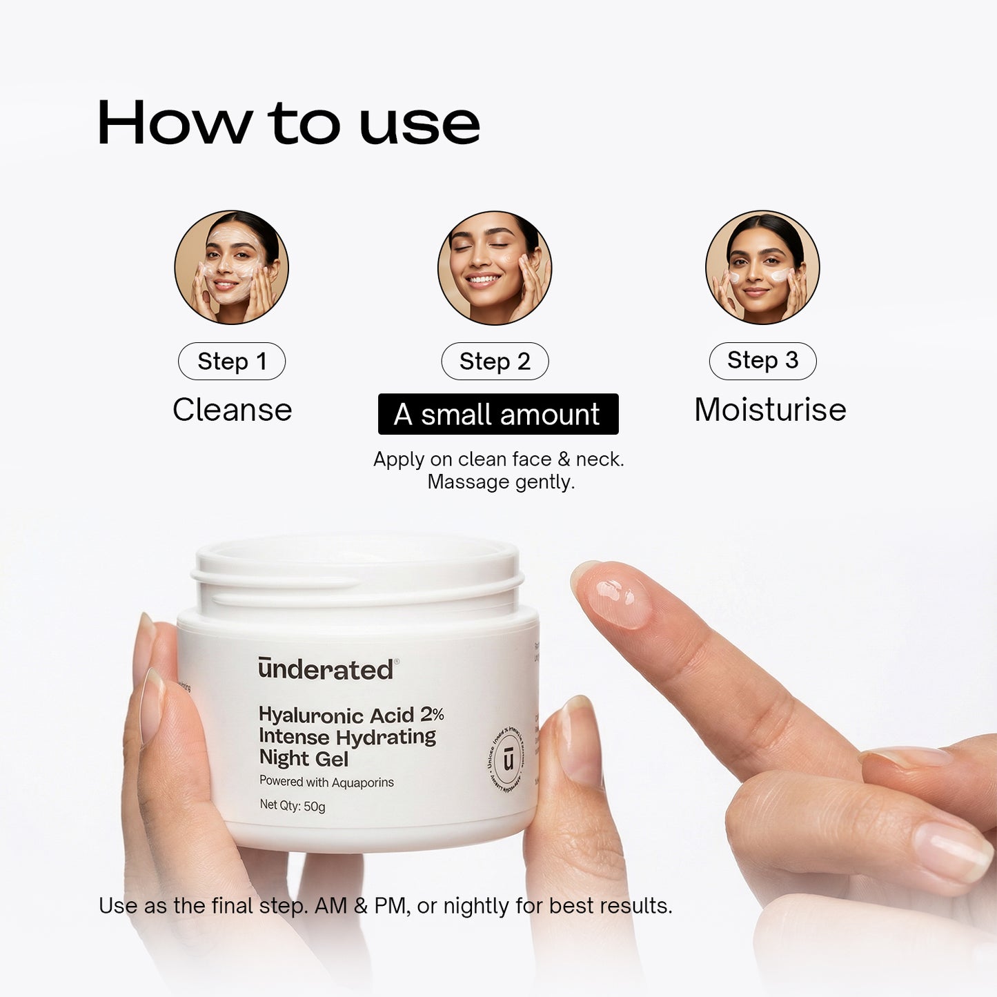 2% Hyaluronic Acid Intense Hydrating Night Gel