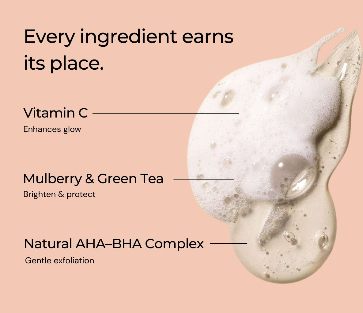 Brightening Gel Face Wash with Vitamin C & AHA BHA complex