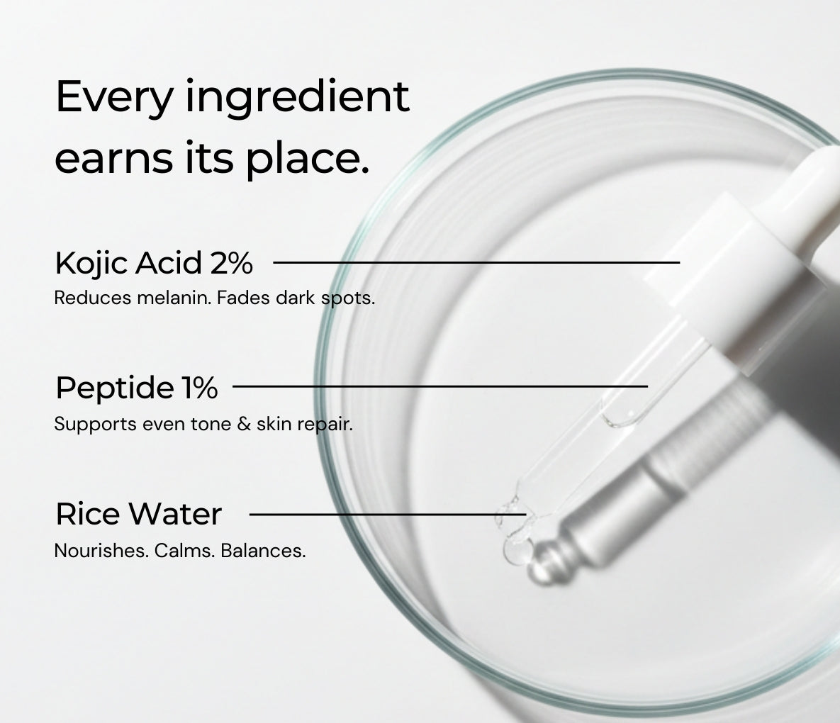 Kojic Acid 2% + Peptide 1% Serum