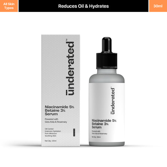 Niacinamide 5% Betaine 3% Serum - 30ml | Reduces Excess Oil