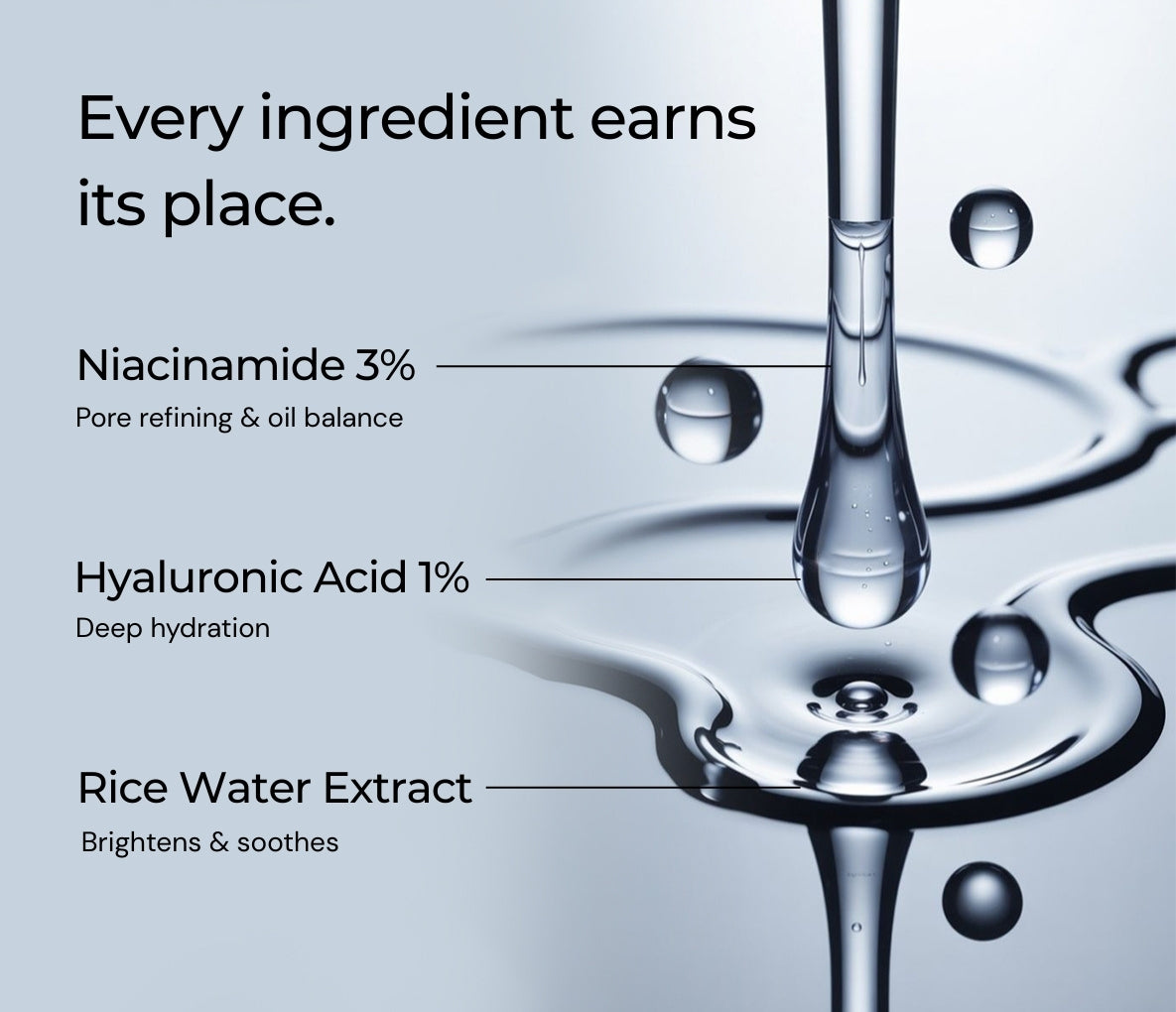 3% Niacinamide + 1% Hyaluronic Acid Pore Minimizing Toner